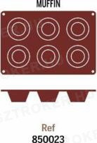 P850.023 6 részes szilikon forma muffin 3,7cm Ø7cm