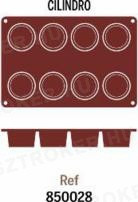 P850.028 8 részes szilikon forma 3,5cm mély Ø:6cm