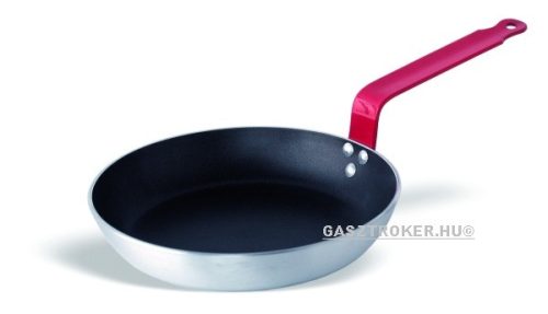 P128.132 Alumínium serpenyő tapadásmentes piros nyél Ø:32cm