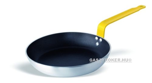 P128.232 Alumínium serpenyő tapadásmentes sárga nyél Ø:32cm
